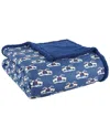 Shavel Home Micro Flannel® Reverse To Sherpa Blanket In Blue