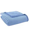 Shavel Home Micro Flannel® Reverse To Sherpa Blanket In Blue