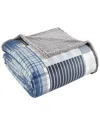 Shavel Home Micro Flannel® Reverse To Sherpa Blanket In Multi