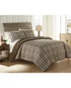Shavel Home Micro Flannel® Reverse To Sherpa Comforter Set In Brown