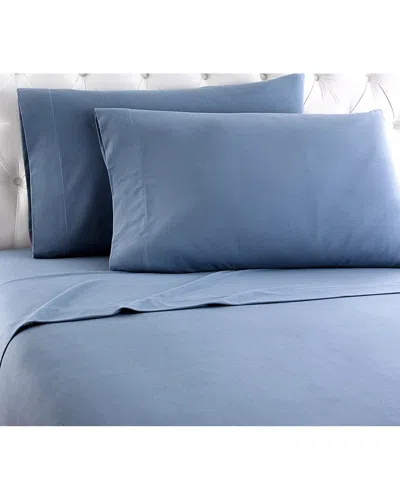 Shavel Home Micro Flannel® Solid Color Deep-pocket Sheet Set In Blue