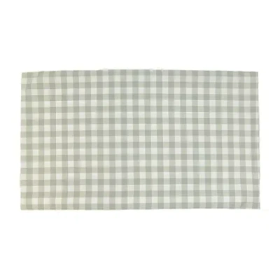 Shavel Home Products Botanical Check Throw Pillow Cover In Green