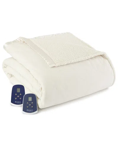 SHAVEL HOME SHAVEL HOME PRODUCTS MICRO FLANNEL REVERSE TO SHERPA ELECTRIC BLANKET