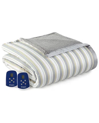 Shavel Home Products Micro Flannel Reverse To Sherpa Electric Blanket