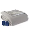 Shavel Home Products Micro Flannel Reverse To Ultra Velvet Electric Blanket