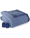 Shavel Home Products Micro Flannel Reverse To Ultra Velvet Electric Blanket