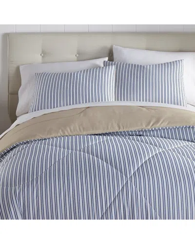 Shavel Home Seersucker Comforter Set In Blue