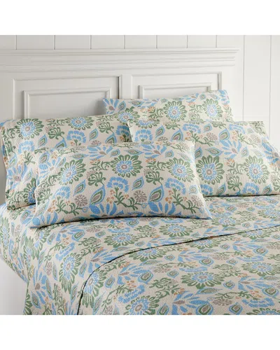 Shavel Home Seersucker Sheet Set In Blue