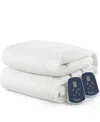Shavel Micro Flannel Electric Mattress Pad, King In White