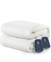 Shavel Micro Flannel Electric Mattress Pad In White