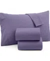 Shavel Micro Flannel Solid 4-pc Sheet Set, California King In Amethyst