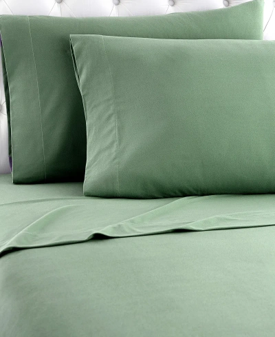 Shavel Micro Flannel Solid Full 4-pc Sheet Set In Willow