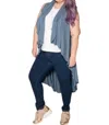 Shawl Dawls Slitback Convertible Shawl In Slate In Grey