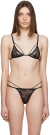 Shawna Wu Ssense Exclusive Black Bra In Black