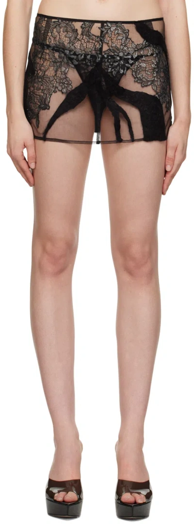 Shawna Wu Ssense Exclusive Black Miniskirt