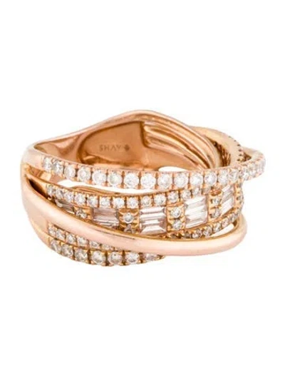 Pre-owned Shay 14k 1.18ctw Diamond Orbit Ring In Multi