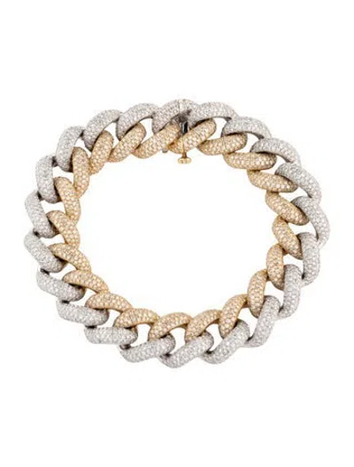 Pre-owned Shay 18k 11.05ctw Diamond Pave Essential Link Bracelet, 7.25" In Multicolor