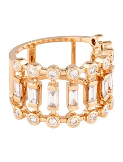 Pre-owned Shay 18k 1.12ctw Diamond Dot & Dash Ring In Multicolor