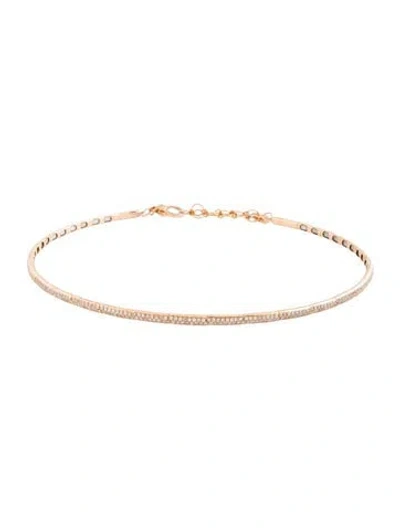 Pre-owned Shay 18k 1.61ctw Diamond Collar Necklace, 14" In Multicolor