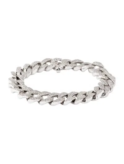 Pre-owned Shay 18k 3.94ctw Diamond Geo Link Bracelet, 6.25" In Multicolor
