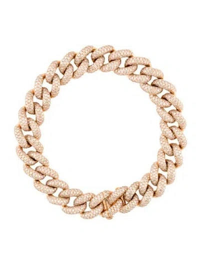 Pre-owned Shay 18k 7.85ctw Diamond Pavé Essential Link Bracelet, 6" In Multicolor
