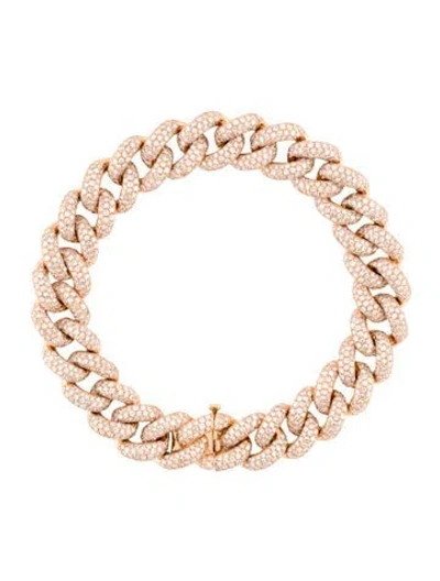Pre-owned Shay 18k 7.85ctw Diamond Pavé Essential Link Bracelet, 6" In Multicolor