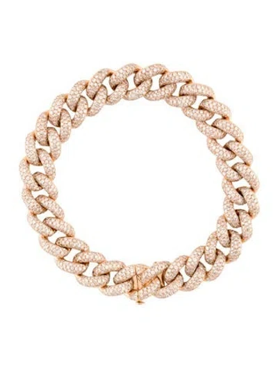 Pre-owned Shay 18k 7.85ctw Diamond Pavé Essential Link Bracelet, 6" In Multicolor