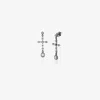 Shay 18k Black Gold Cross Diamond Earrings In Black