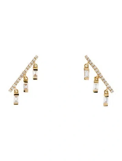 Pre-owned Shay 18k Diamond Chime Earrings In Multi