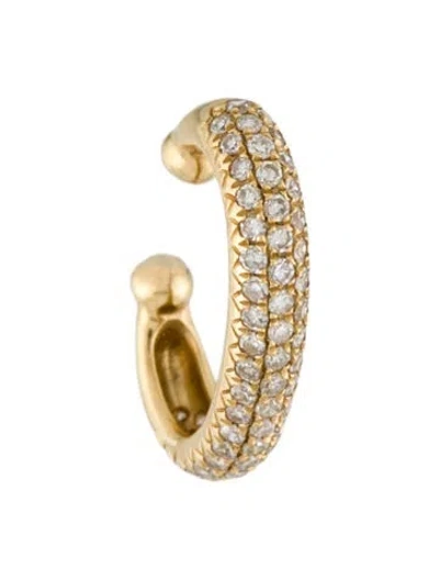 Pre-owned Shay 18k Diamond Ear Cuff In Multi