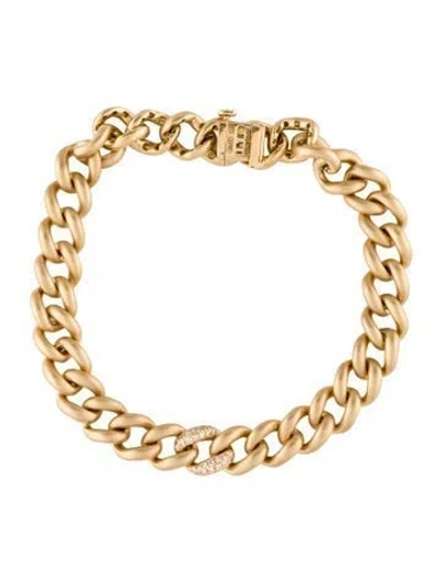 Pre-owned Shay 18k Diamond Single Pavé Matte Chain Bracelet, 6.25" In Multi