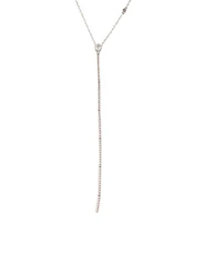 Pre-owned Shay 18k Diamond Thread Pendant Necklace, 18" In Multi