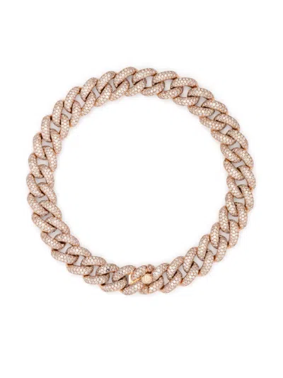 Shay 18k Rose Gold Diamond Bracelet In Pink