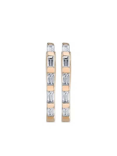 Shay 18k Rose Gold Diamond Earrings In Pink
