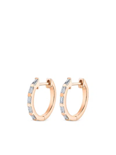 Shay 18k Rose Gold Diamond Earrings In Pink
