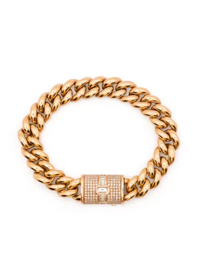 Shay 18k Rose Gold Diamonds Bracelet In Pink