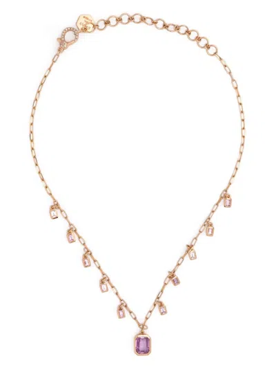 Shay 18k Rose Gold Pink Sapphire Choker