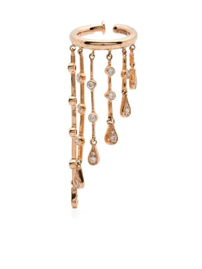 Shay 18k Rose Gold Teardrop Diamond Ear Cuff