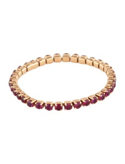 Pre-owned Shay 18k Ruby Single Thread Ring In Multicolor