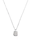 Shay 18k White Gold Nameplate Diamond Necklace In Silver
