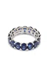 Shay 18k White Gold Oval Eternity Sapphire Ring