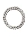 Shay White Gold And Baguette-cut Diamond Essential Link Bracelet In Two Tone