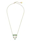Shay 18k Yellow Gold Cascade Emerald And Diamond Necklace In Gold