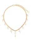 Shay 18k Yellow Gold Cross-pendants Diamond Necklace In Gold