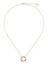 Shay 18k Yellow Gold Diamond And Emerald Orbit Necklace In Gold