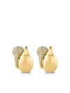 Shay 18k Yellow Gold Double Drip Diamond Earrings In Gold