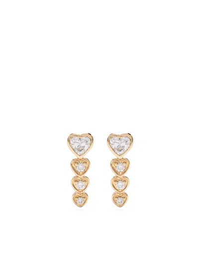 Shay 18k Yellow Gold Heart Diamond Earrings