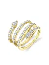 Shay 18k Yellow Gold Spiral Diamond Ring In Gold