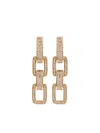 Shay 18k Yellow Gold Triple Deco Link Diamond Drop Earrings In Gold