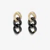 Shay 18k Yellow Gold Triple Link Diamond Earrings In Gold